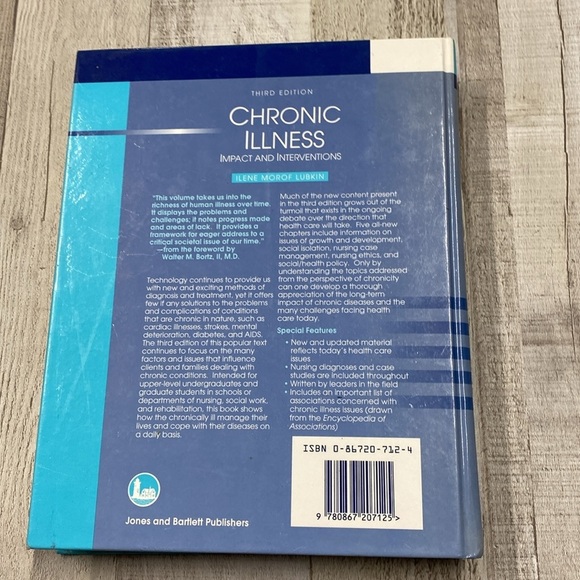 Chronic Illness Impact & Intervention Third Edition  by Irene Morof Lubkin - Picture 12 of 14